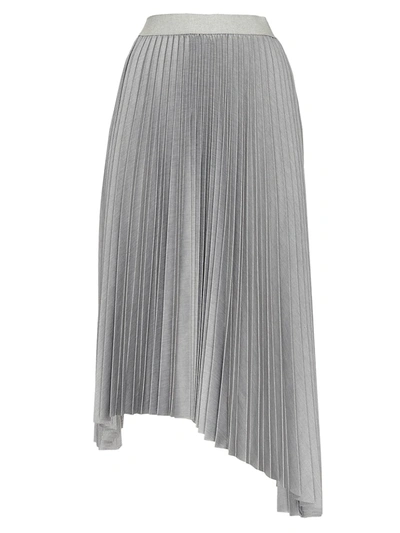 Shop Fabiana Filippi Women's Plissé Midi Skirt In Grey