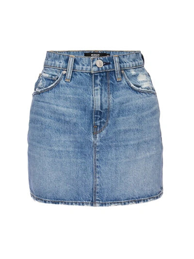 Shop Hudson Women's The Viper Denim Mini Skirt In Reasons