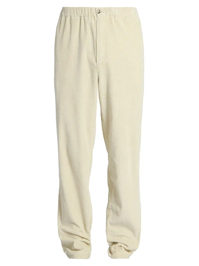 Shop Kenzo Cotton Corduroy Joggers In Sand