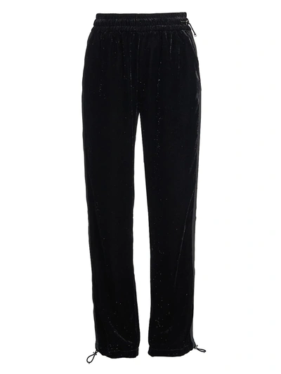 Shop Moncler Jersey Sweatpants In Black