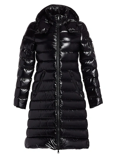 Shop Moncler Women's Moka Long Down Puffer Coat In Black