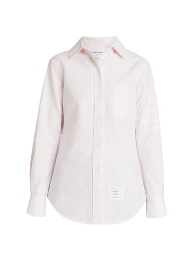 Shop Thom Browne Women's Oxford Button-down Shirt In Light Pink