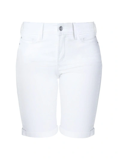 Shop Nydj Women's Briella Bermuda Denim Shorts In Optic White
