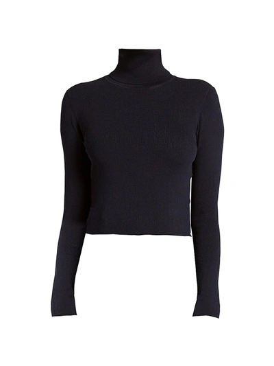 Shop A.l.c Eberly Turtle-neck Top In Midnight