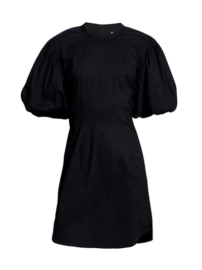 Shop A.l.c Jessie Linen Dress In Black