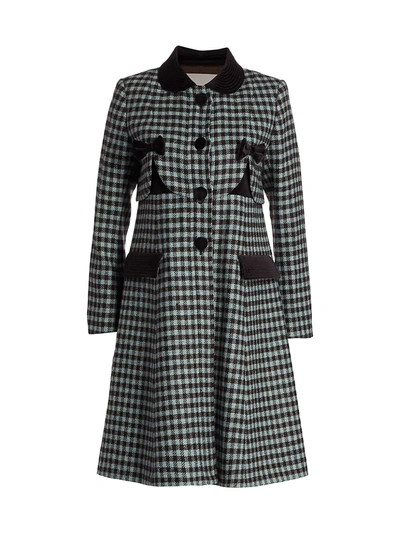 Shop The Marc Jacobs Women's The Sunday Best Long Wool Coat In Blue