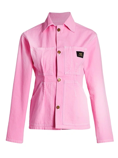 Shop The Marc Jacobs Women's S.ray X Tailored Workwear Cotton Jacket In Pink