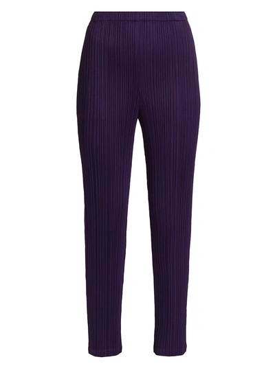 Shop Issey Miyake Monthly Colors September Pants In Purple