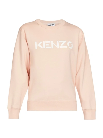 Shop Kenzo Classic Fit Sweatshirt In Faded Pink