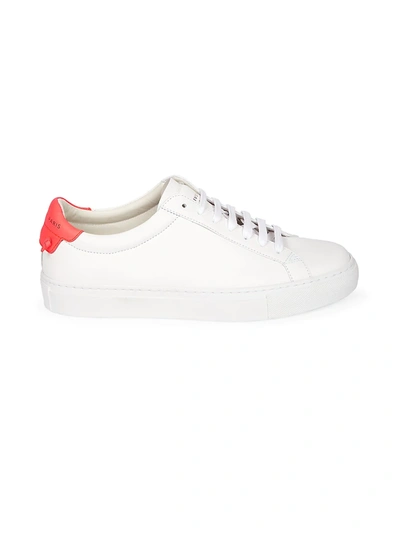 Shop Givenchy Women's Urban Street Leather Sneakers In Neon Pink