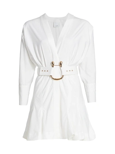 Shop Acler Bastor Horseshoe Dress In White