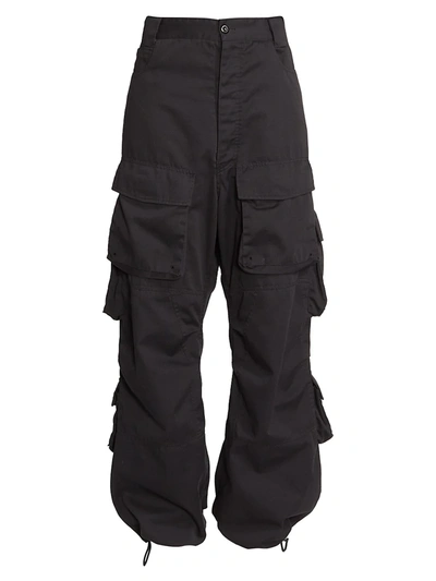 Shop Balenciaga Multi-pocket Cargo Pants In Black