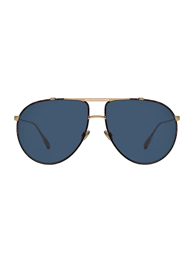 Shop Dior Monsieur1 63mm Aviator Sunglasses In Blue