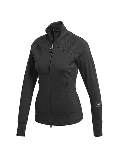 Shop Adidas By Stella Mccartney Women's Truepur Athletic Zip Jacket In Black