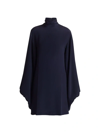 Shop Victoria Beckham Women's Bishop-sleeve Mini Dress In Navy