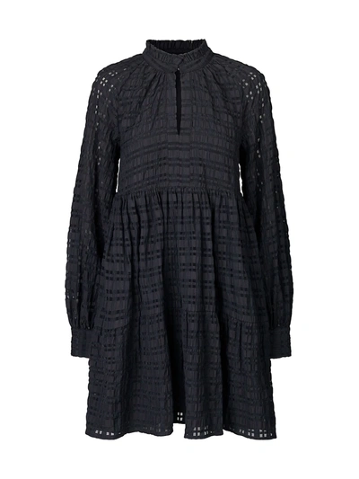 Shop Stine Goya Women's Jasmine Long-sleeve Shift Dress In Black