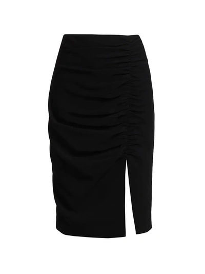 Shop Cinq À Sept Sam Side Slit Pencil Skirt In Black