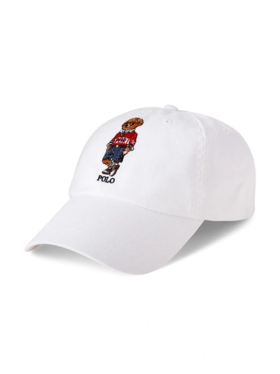 Shop Polo Ralph Lauren Men's Polo Bear Hat In White