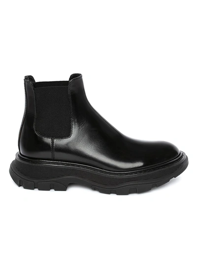 Shop Alexander Mcqueen Tread Chelsea Boots In Black