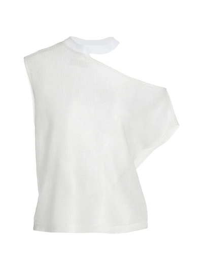 Shop Rta Axel Ribbed Cutout T-shirt In Faze White