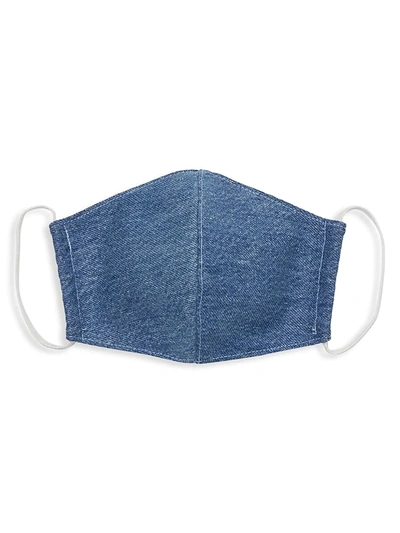Shop Re/done Women's Upcycled Denim Face Mask In Indigo