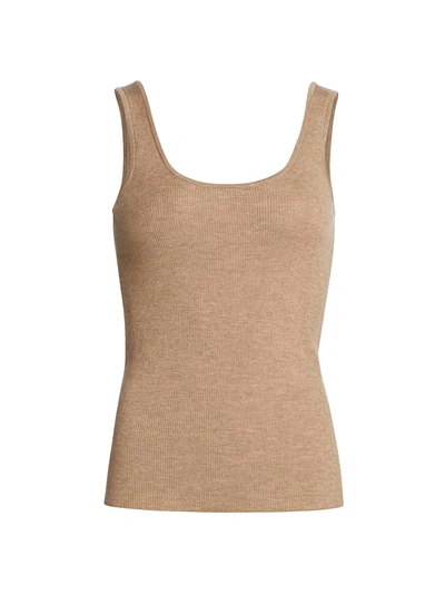 Shop Co Knit Cashmere Tank Top In Taupe
