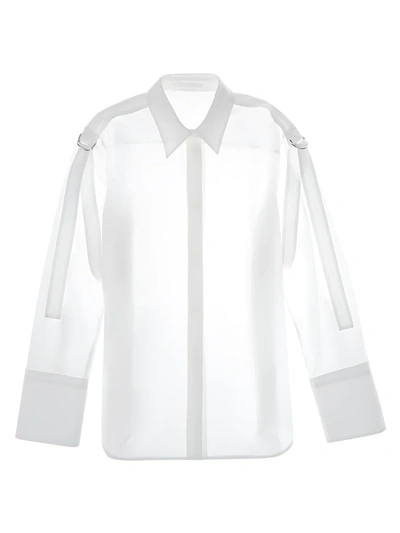 Shop Helmut Lang Women's Strap Detail Shirt In White