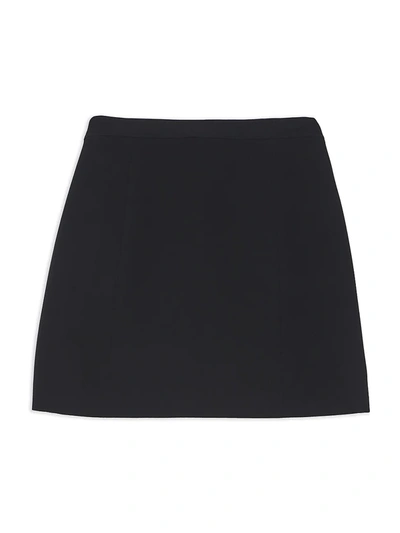 Shop Theory Staple Wrap Mini Skirt In Black