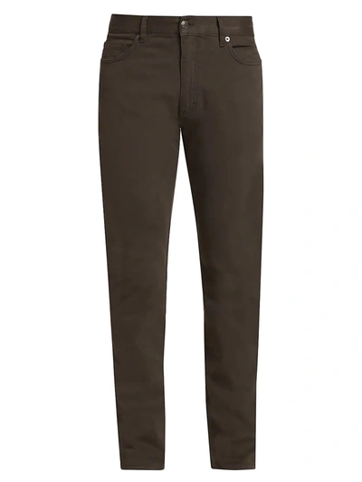 Shop Ermenegildo Zegna Five-pocket Pants In Brown