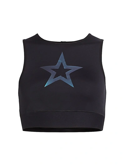 Shop Ultracor Level Dropout Ko Cropped Tank In Black Moonlight