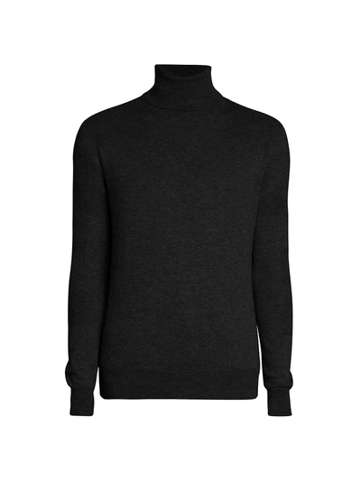 Shop Amiri Men's Wool & Cashmere Turtleneck Sweater In Black