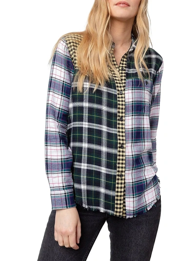 Shop Rails Brando Mixed Plaid Blouse In Mixed Brooklyn Plaid