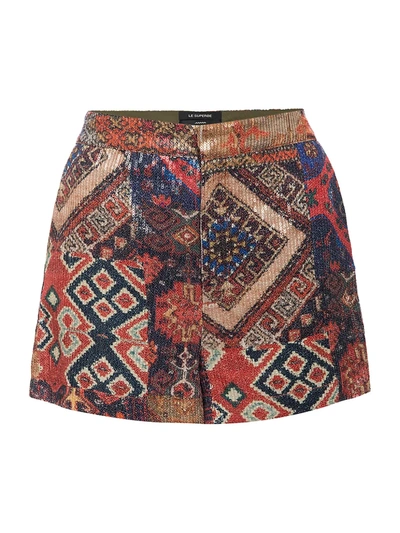 Shop Le Superbe Women's P.o.p Tapestry Mini Skirt In Tapestry Patchwork