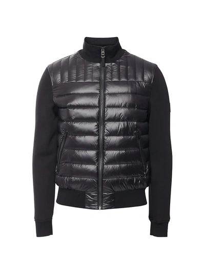 Shop Mackage Collin Down Bomber Puffer Jacket In Black