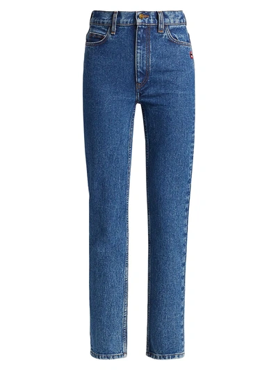 Shop The Marc Jacobs The 5 Pocket Cropped Jeans In Indigo