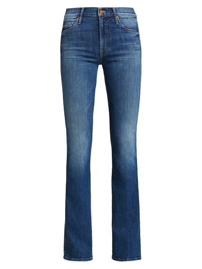 Shop Mother Double Insider High-rise Bootcut Jeans In Fruit Carts