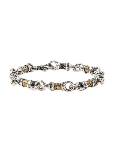 Shop John Varvatos Artisan Metals Sterling Silver Bead Link Bracelet