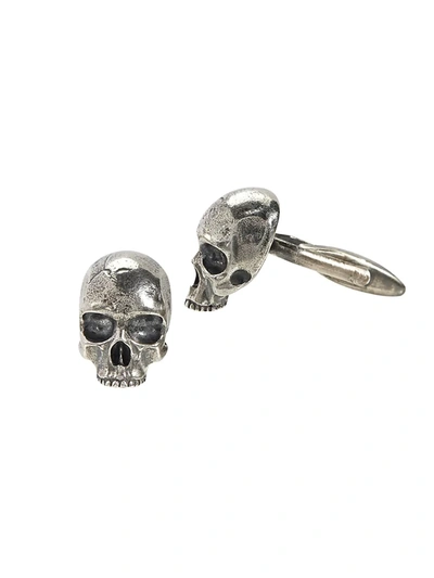 Shop John Varvatos Skulls & Daggers Sterling Silver Skull Cufflinks
