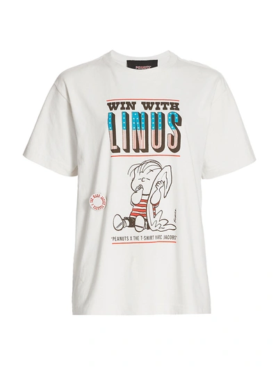 Shop The Marc Jacobs The Linus Graphic T-shirt In Vintage Ivory