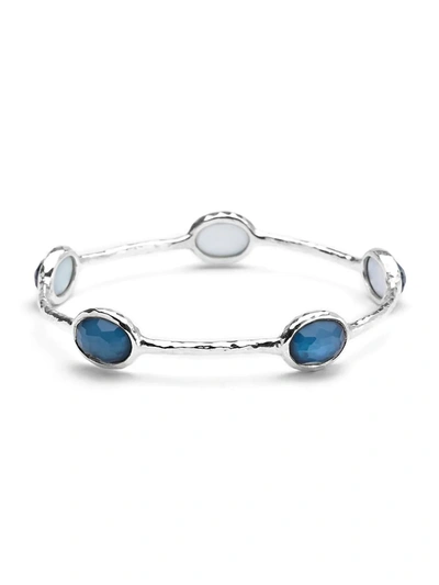 Shop Ippolita Women's Wonderland Sterling Silver & Mother-of-pearl Doublet 5-station Bangle