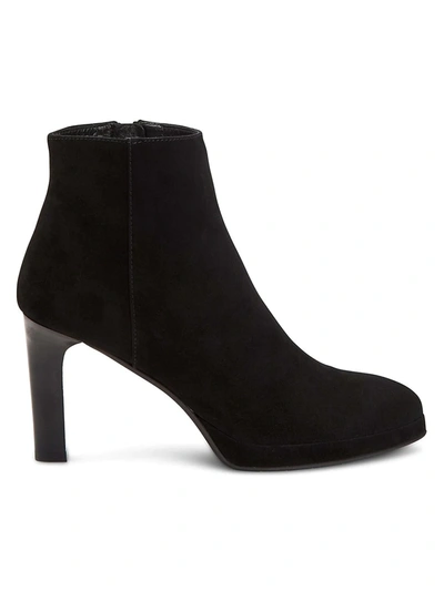 Shop Aquatalia Roxana Suede Ankle Boots In Black