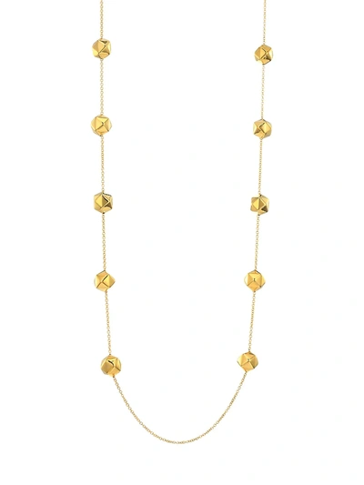 Shop Alberto Milani Women's Millennia 18k Yellow Gold Geometric Chain Necklace