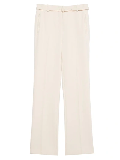 Shop Theory Wool-blend Straight Pants In Canvas