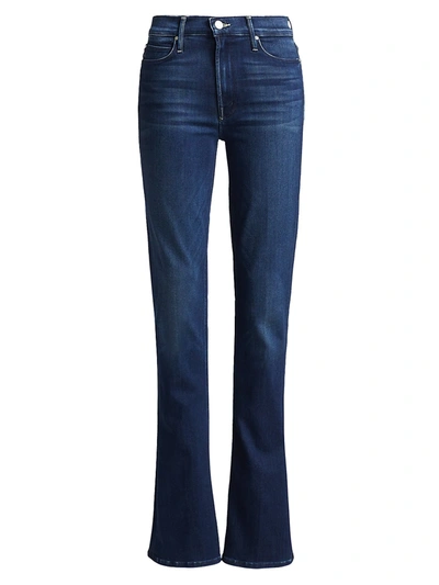 Shop Mother Runaway High-rise Bootcut Jeans In Tongue In Chic