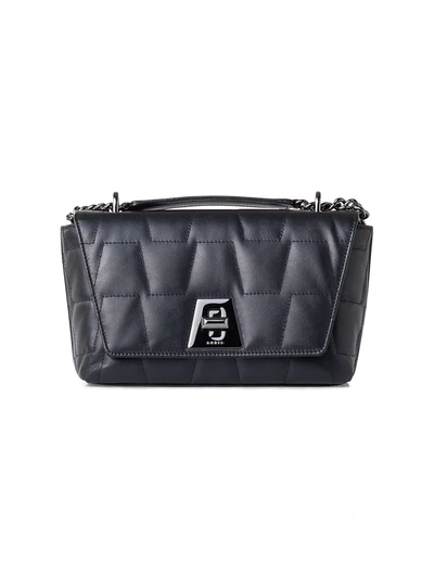 Shop Akris Small Anouk Day Quilted Leather Crossbody Bag In Black