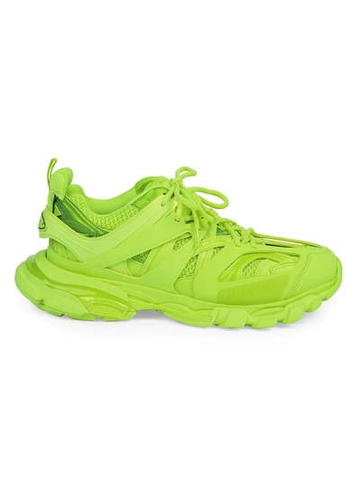 Shop Balenciaga Track.2 Neon Sneakers In Fluo Yellow