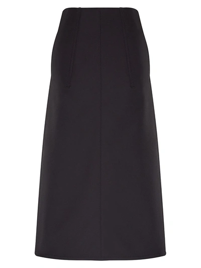 Shop Moncler 2  1952 Long Bi-stretch Circle Skirt In Black