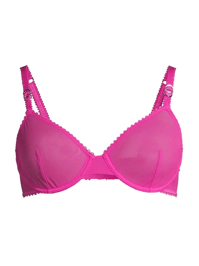 Shop Stella Mccartney Ester Jiving Underwire Bra In Fuchsia