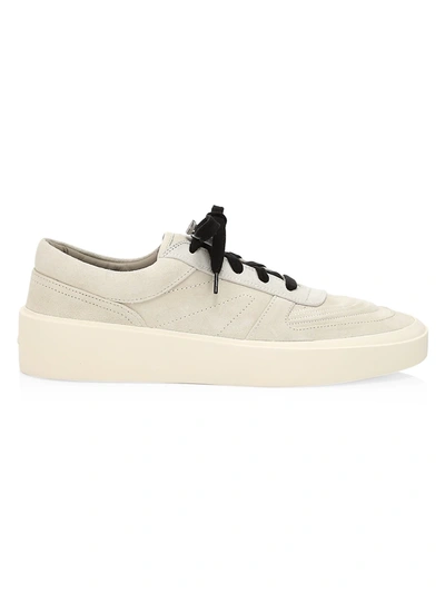 Shop Fear Of God Skate Suede Low-top Sneakers In White Grey