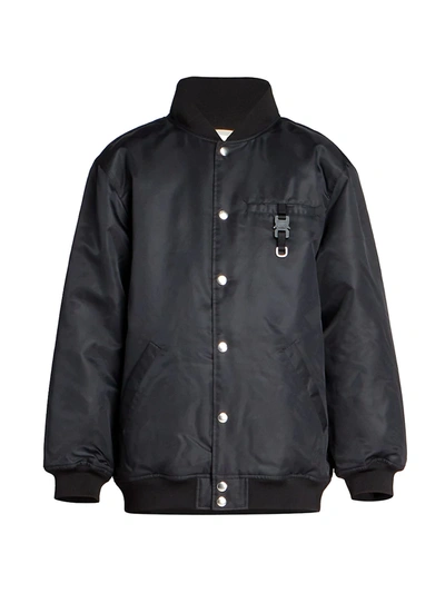 Shop Alyx Men's Buckle Varsity Jacket In Black
